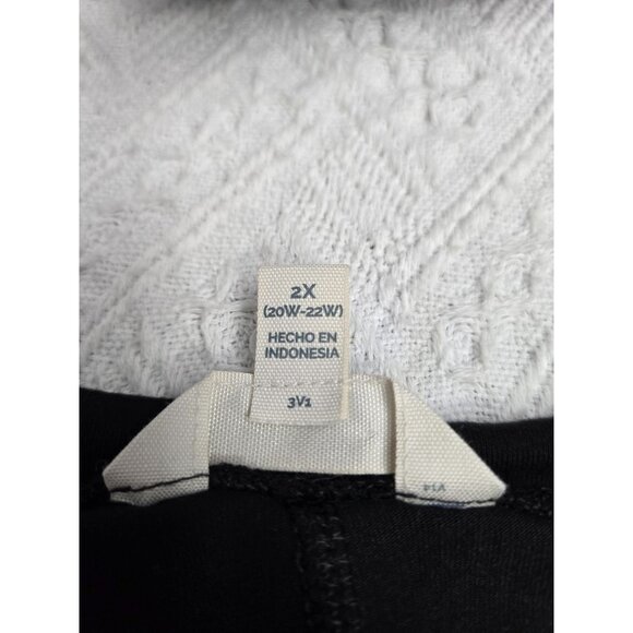 Black Terra & Sky Womens Plus Size 2X T-Shirt Dress With Rolled Sleeves - Picture 4 of 4